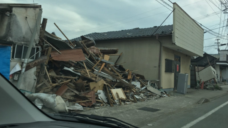 震災後の住宅