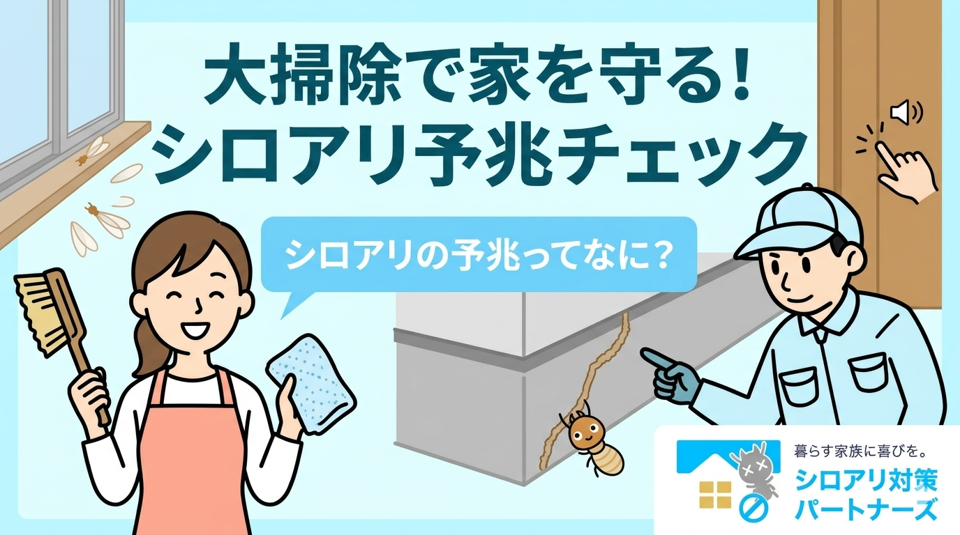 大掃除でご自宅を守る！今すぐ確認したいシロアリの予兆とチェックポイント